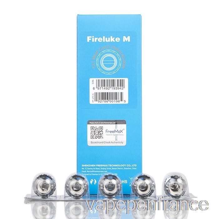 Freemax Fireluke M / Tx Bobines De Remplacement De Maille 0,15ohm Tx1 Bobines De Maille Kanthal Stylo Vape